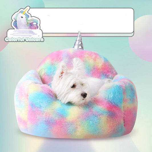 KTX-720979 Cozy Washable Dog Kennel for Small to Medium Breeds in Stylish Ice Cream Colors