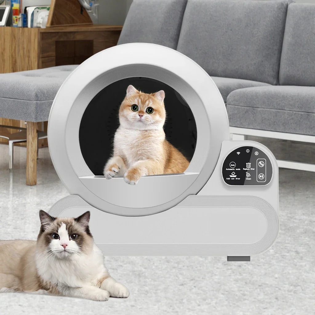 KTX-722131 Automatic Self-Cleaning Cat Litter Box with 70L Capacity and Odor Control