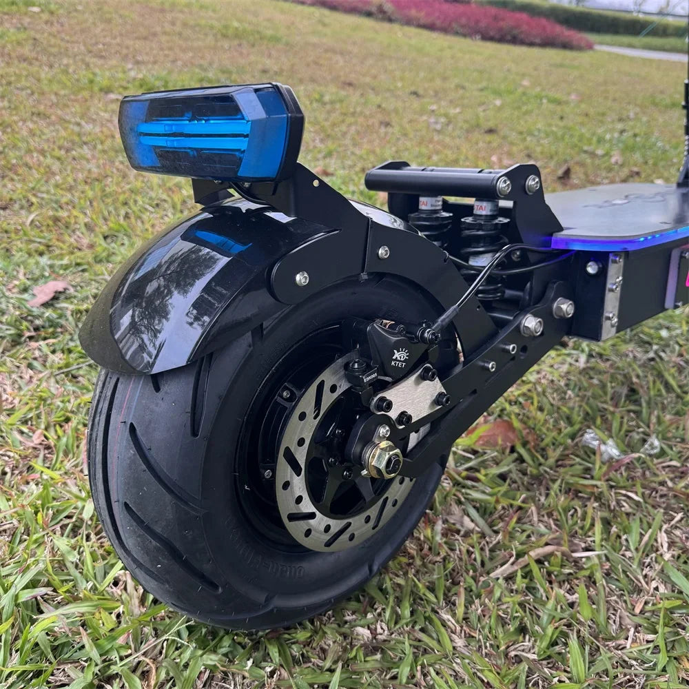 KTX-722195 Folding Electric Scooter with Dual Motors, 72V 10000W Power, 40Ah Battery, 13-Inch Tires, Long Range 100-120km, Waterproof, Full Suspension