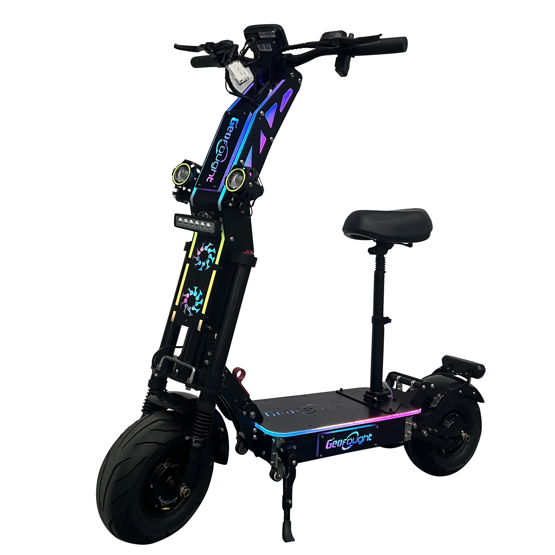 KTX-722195 Folding Electric Scooter with Dual Motors, 72V 10000W Power, 40Ah Battery, 13-Inch Tires, Long Range 100-120km, Waterproof, Full Suspension