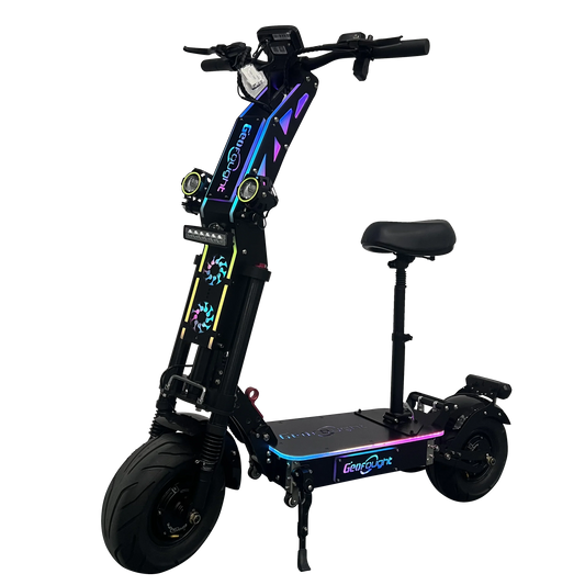 KTX-722195 Folding Electric Scooter with Dual Motors, 72V 10000W Power, 40Ah Battery, 13-Inch Tires, Long Range 100-120km, Waterproof, Full Suspension