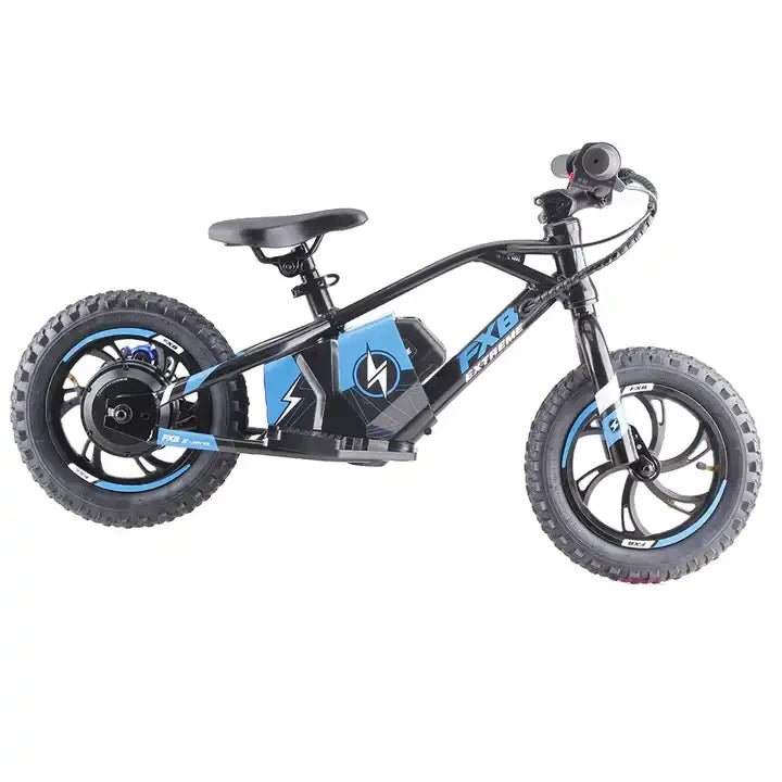 KTX-723411 12 Inch Electric Kids Balance Bike with 250W Brushless Motor and Disc Brakes, 2 Speed Options, 20KM Range