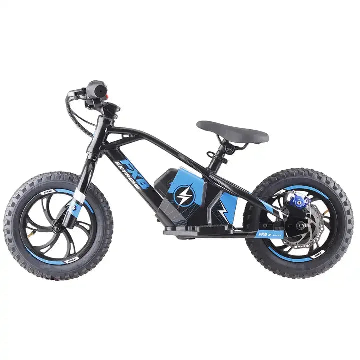 KTX-723411 12 Inch Electric Kids Balance Bike with 250W Brushless Motor and Disc Brakes, 2 Speed Options, 20KM Range