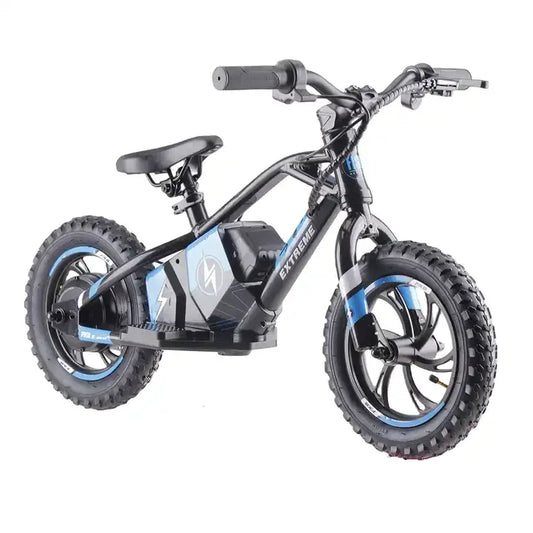 KTX-723411 12 Inch Electric Kids Balance Bike with 250W Brushless Motor and Disc Brakes, 2 Speed Options, 20KM Range