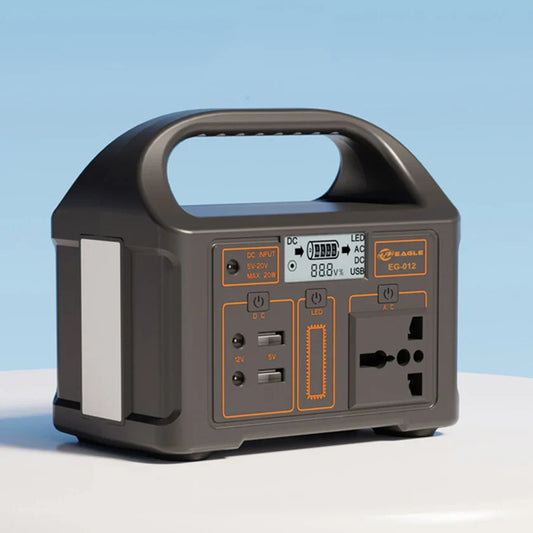 KTX-724499 Portable 100W Power Bank with DC/AC Charging Station and Solar Panel for Outdoor Camping