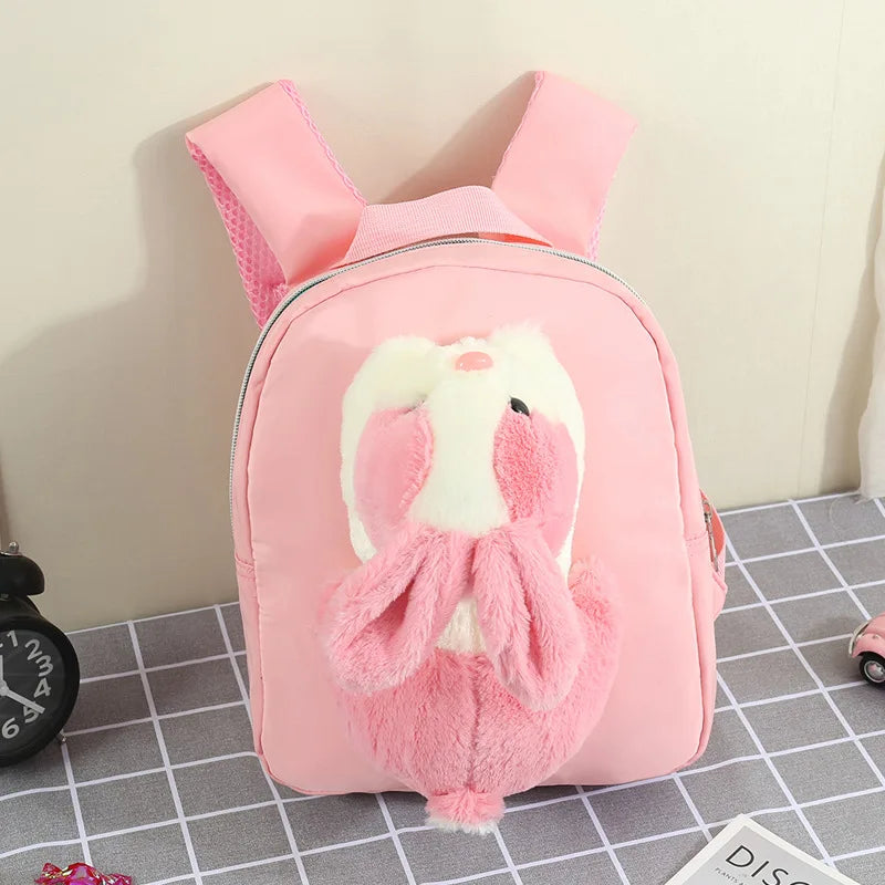 KTX-725395 Rainbow Horse Plush Backpack for Kids - 22x10x26CM, Animal Design, Perfect for School and Home Decoration