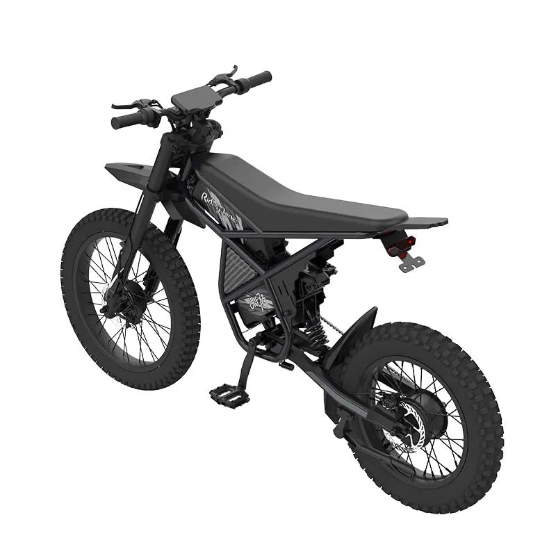 KTX-726227 2000W 48V Off-Road Electric Bike with 25-Inch Carbon Steel Frame and Dual Lithium Battery