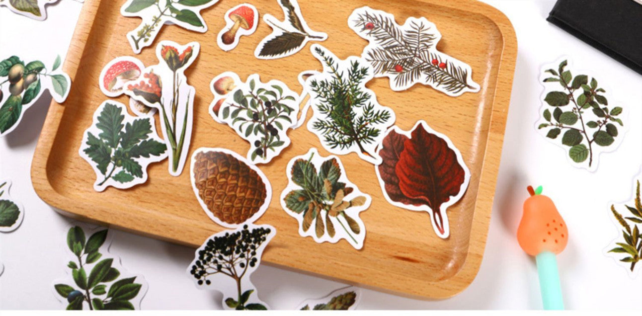 KTX-726227 Self-Adhesive Forest Mushroom Stickers for Celebrations and Crafting