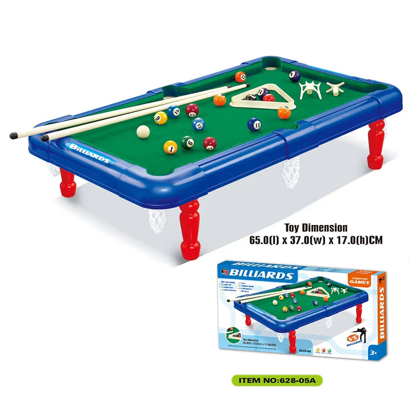 KTX-726547 Mini Indoor Pool Table Game with Cue Sticks and Balls for Kids and Adults