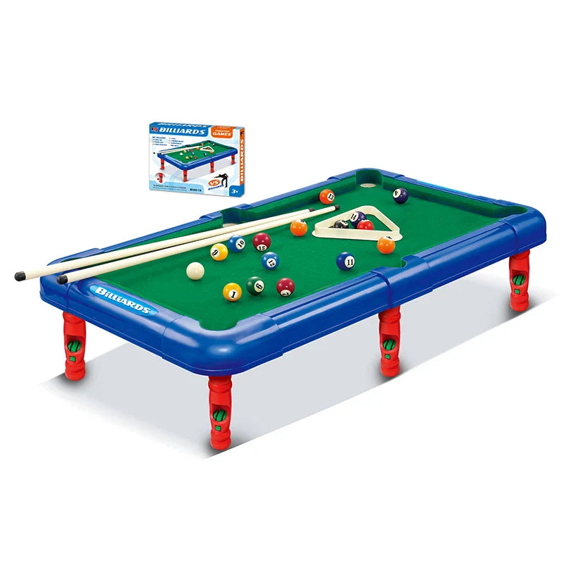 KTX-726547 Mini Indoor Pool Table Game with Cue Sticks and Balls for Kids and Adults
