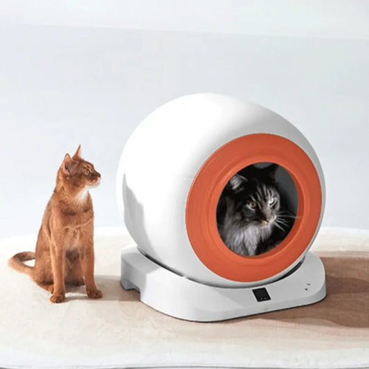 KTX-726739 Smart Automatic Cat Litter Box with App Control and Self-Cleaning Feature, 9L Capacity, Safety Design