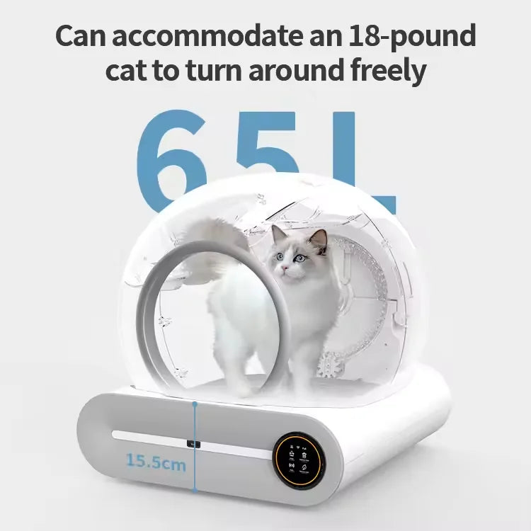 KTX-727891 Smart Self-Cleaning Cat Litter Box with Wi-Fi Connectivity and Eco-Friendly Design