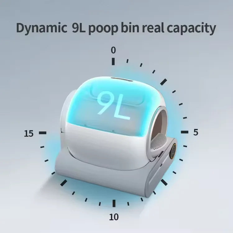 KTX-727891 Smart Self-Cleaning Cat Litter Box with Wi-Fi Connectivity and Eco-Friendly Design