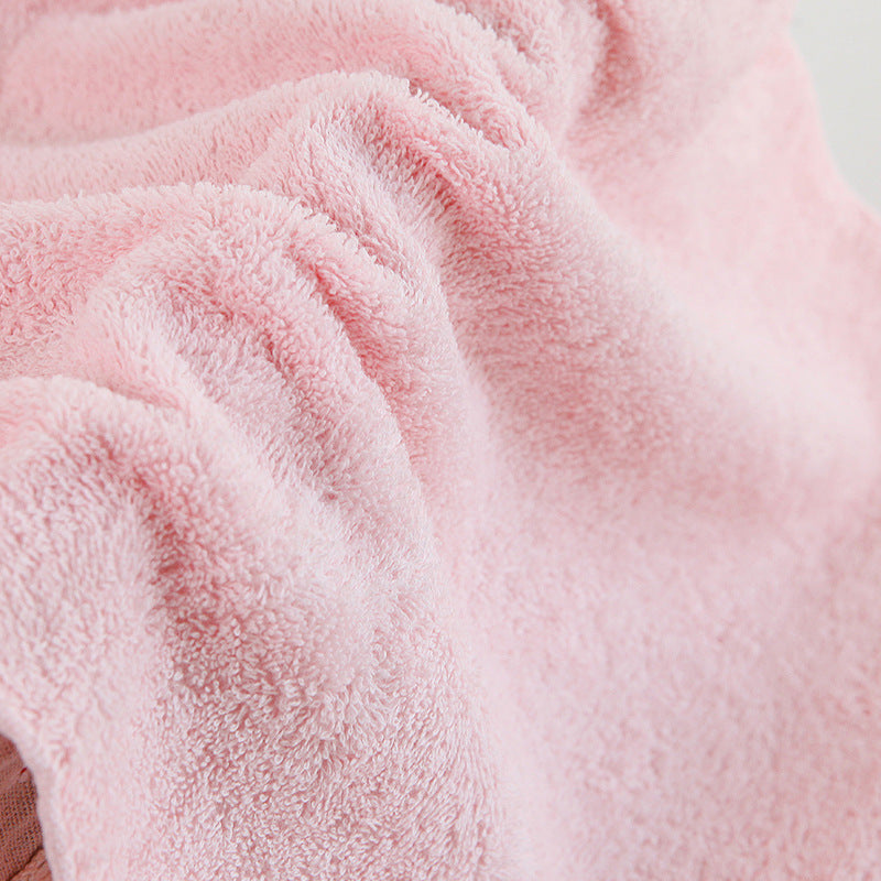 KTX-728019 Pure Cotton Towel in Blue, Pink, and Light Yellow - Soft and Absorbent
