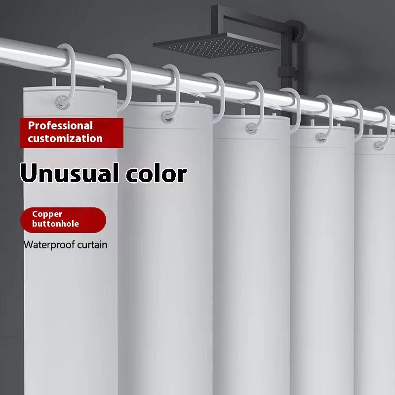 KTX-728147 Transparent PEVA Shower Curtain for Bathroom - Waterproof and Mildew-Proof, 180x180cm/200cm Options