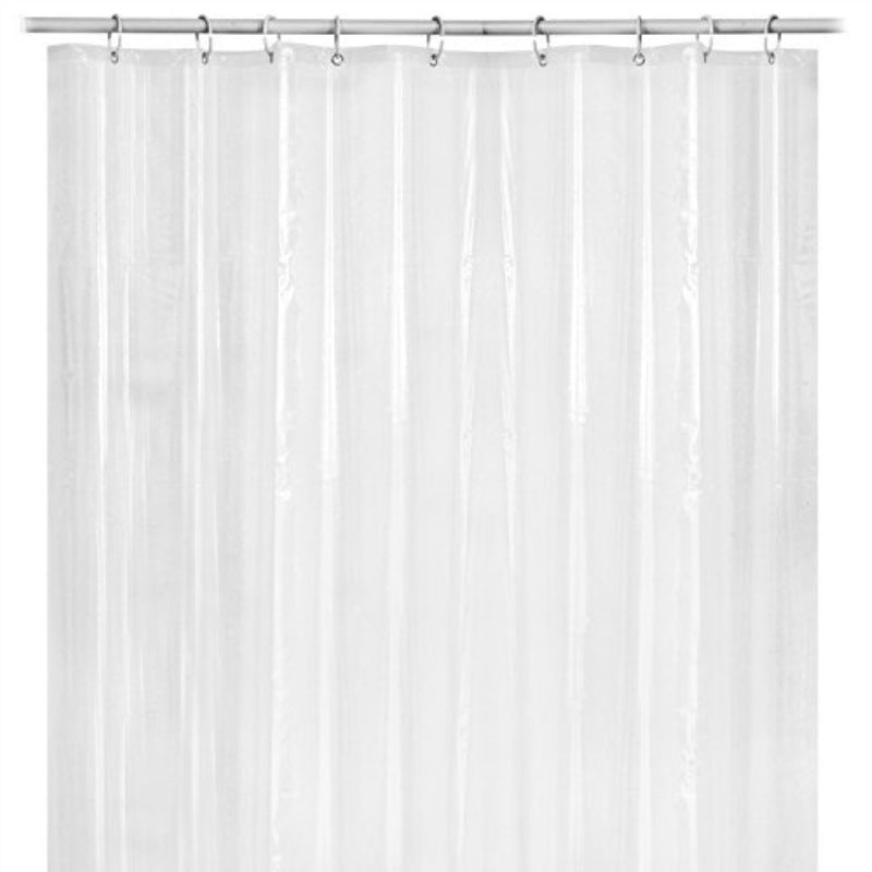 KTX-728147 Transparent PEVA Shower Curtain for Bathroom - Waterproof and Mildew-Proof, 180x180cm/200cm Options