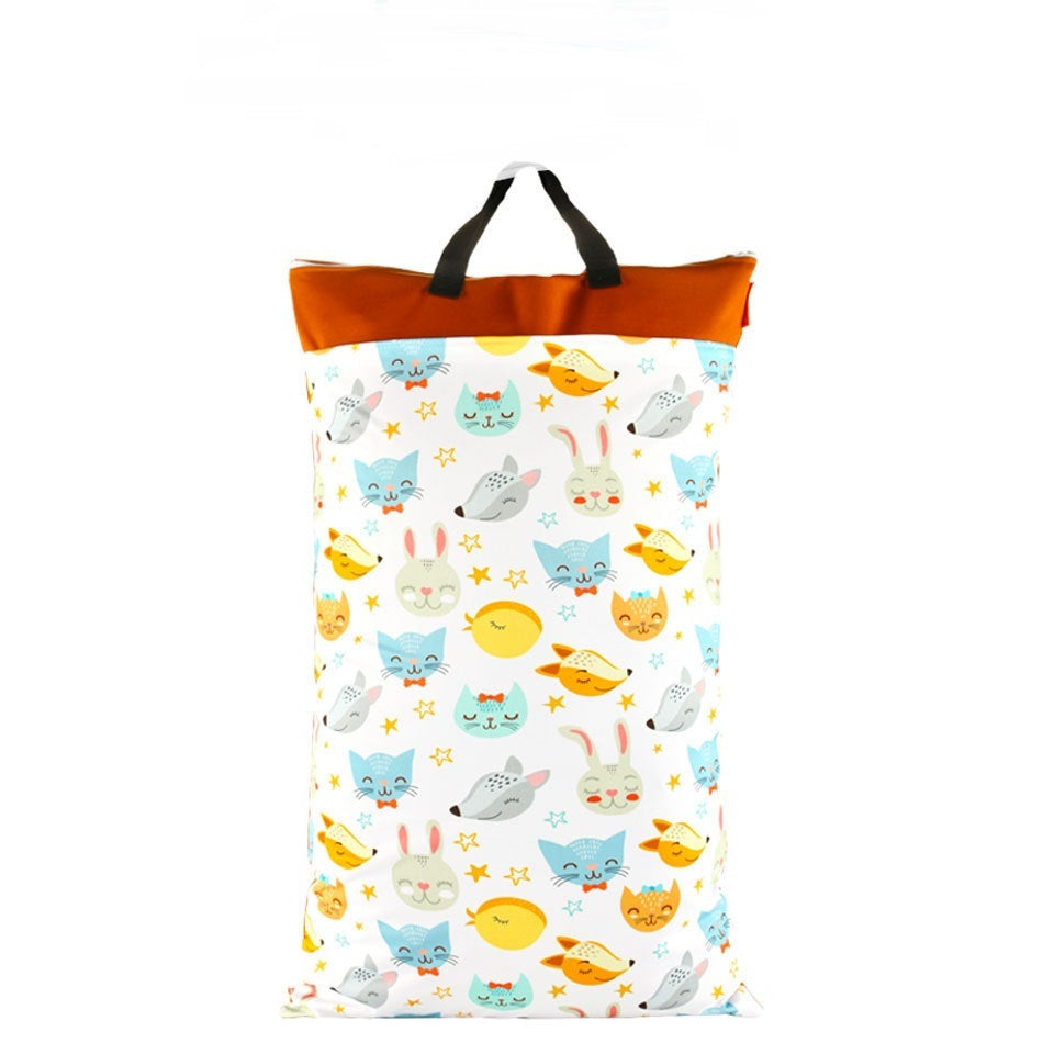 KTX-728275 Waterproof Diaper Storage Bag with Large Capacity for Baby Clothes and Accessories
