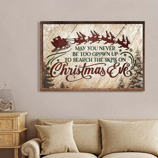 KTX-728403 Modern Canvas Painting – Christmas Themed Design with White Edge