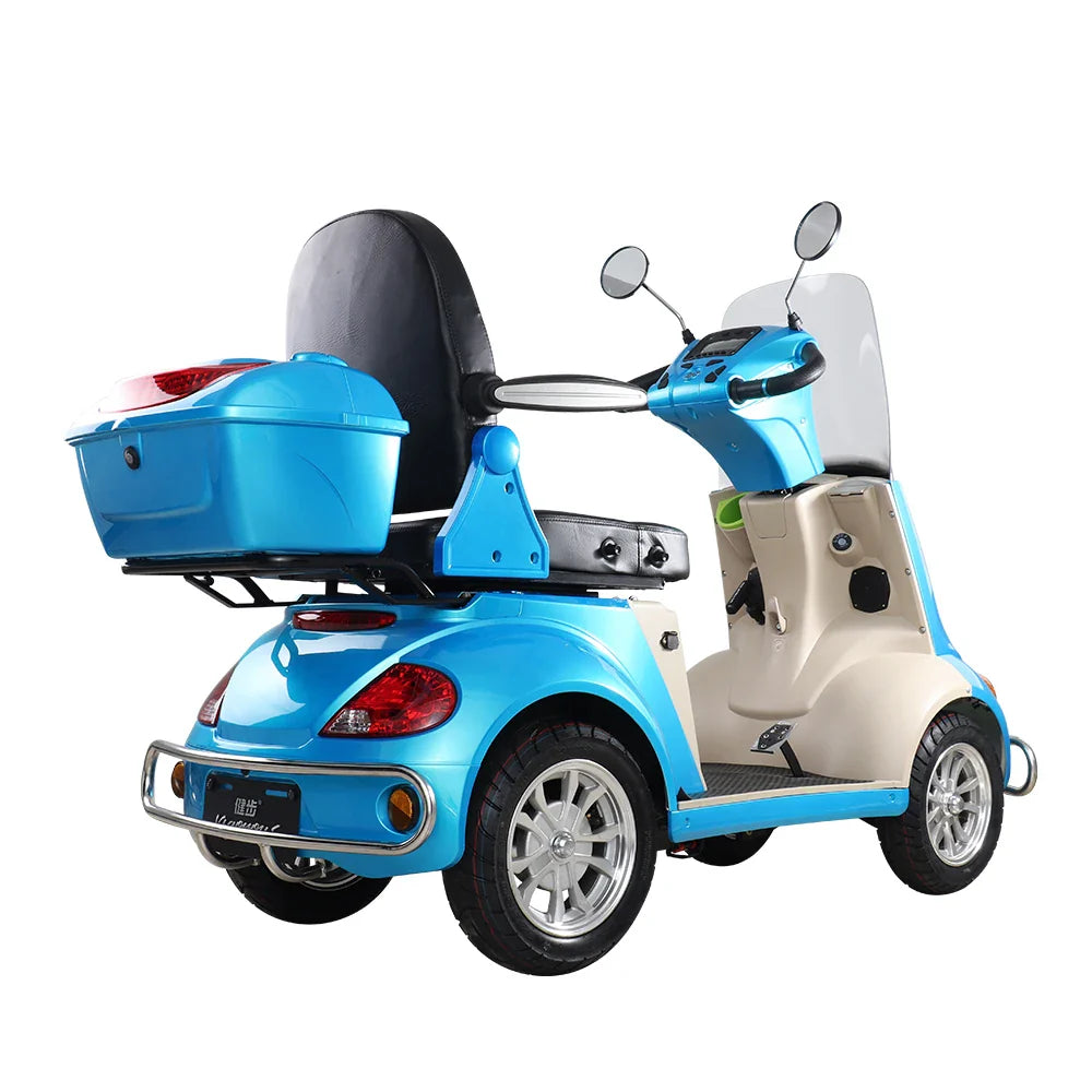 KTX-728467 EUROPA Four Wheel Electric Mobility Scooter for Elderly, 48V 20AH Battery, 40-50km Range, Max Speed Under 25km/h
