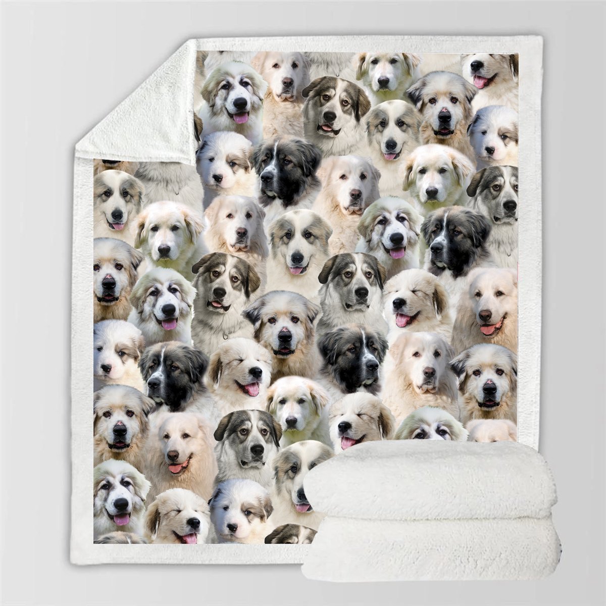 KTX-728595 Modern Printed Flannel Blanket for Pets - Available in Two Sizes