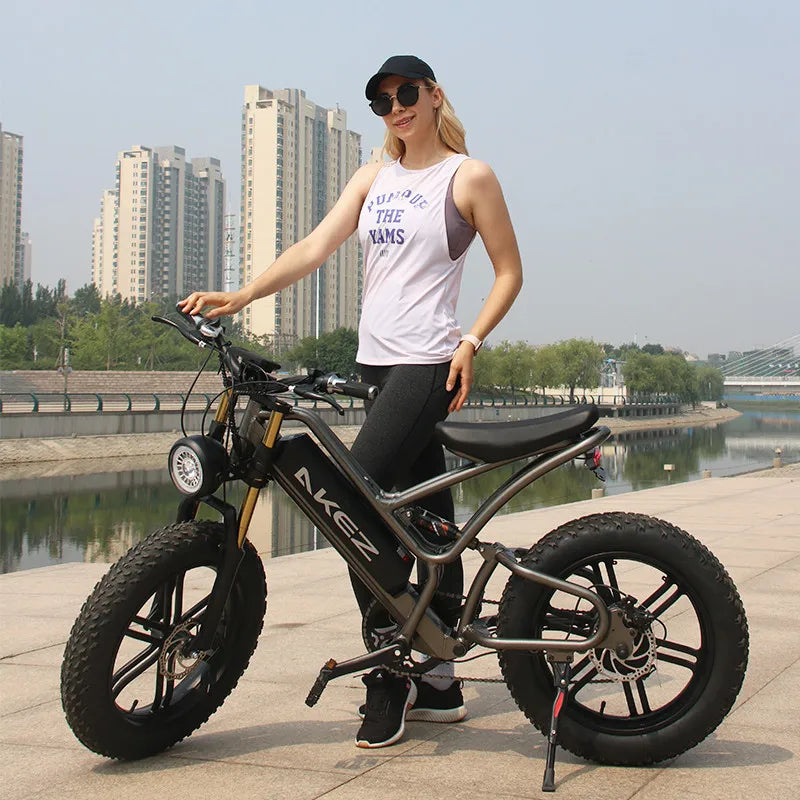 KTX-729299 20 Inch Electric Off-road Fat Tire E-Bike, 48V 17.5AH Aluminum Frame, 30-50 km/h Max Speed