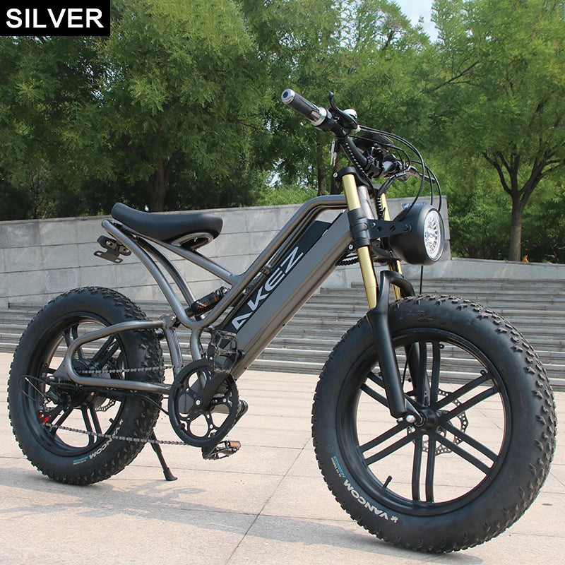 KTX-729299 20 Inch Electric Off-road Fat Tire E-Bike, 48V 17.5AH Aluminum Frame, 30-50 km/h Max Speed