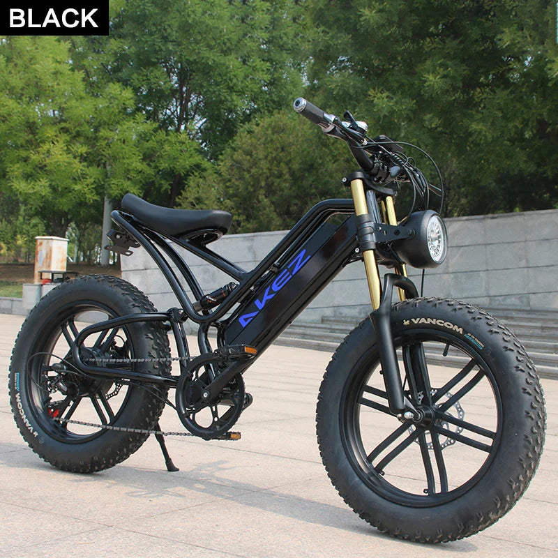 KTX-729299 20 Inch Electric Off-road Fat Tire E-Bike, 48V 17.5AH Aluminum Frame, 30-50 km/h Max Speed