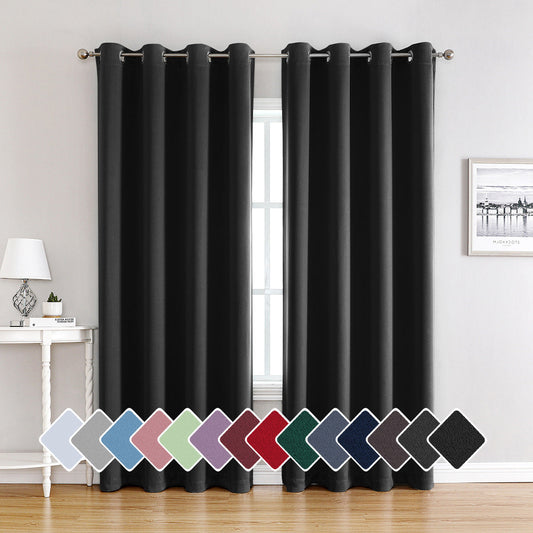 KTX-729299 Modern Simple High Precision Shading Curtain, Various Colors & Sizes Available