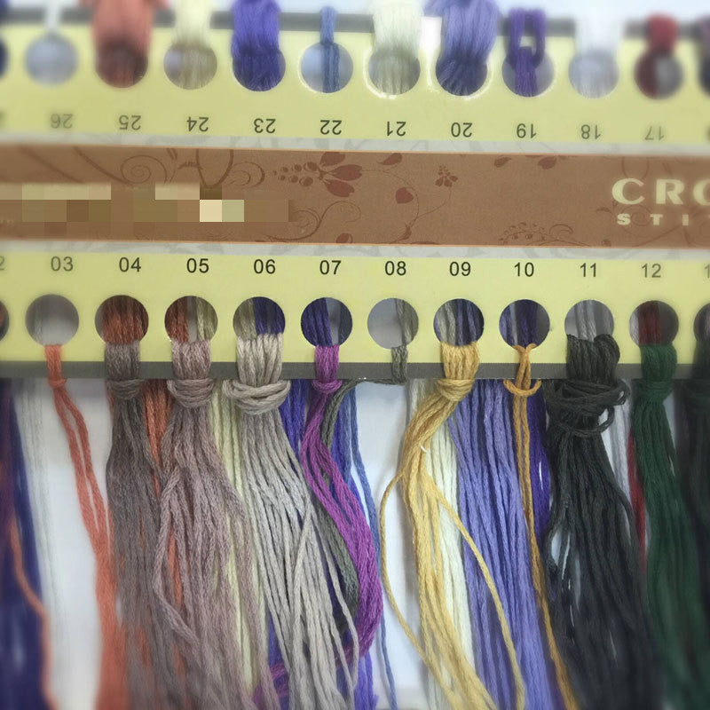 KTX-729427 Bear Cross Stitch Kit with Eco-Friendly Materials - Includes Canvas, Thread, Needle, and Pattern Guide