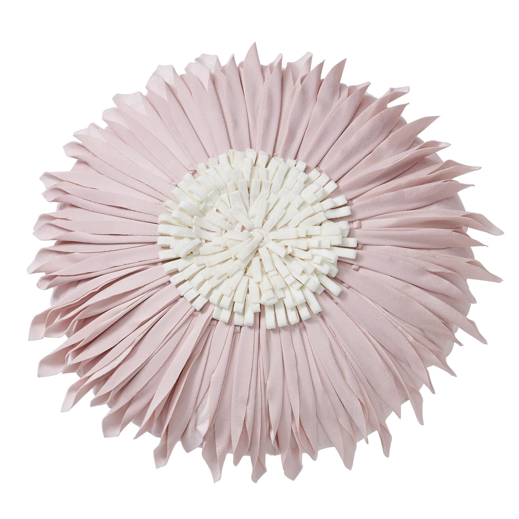 KTX-729427 Light Luxury Round Chrysanthemum Pillow Cover in Multiple Colors, Dutch Velvet with PP Cotton Filling, 45cm Diameter