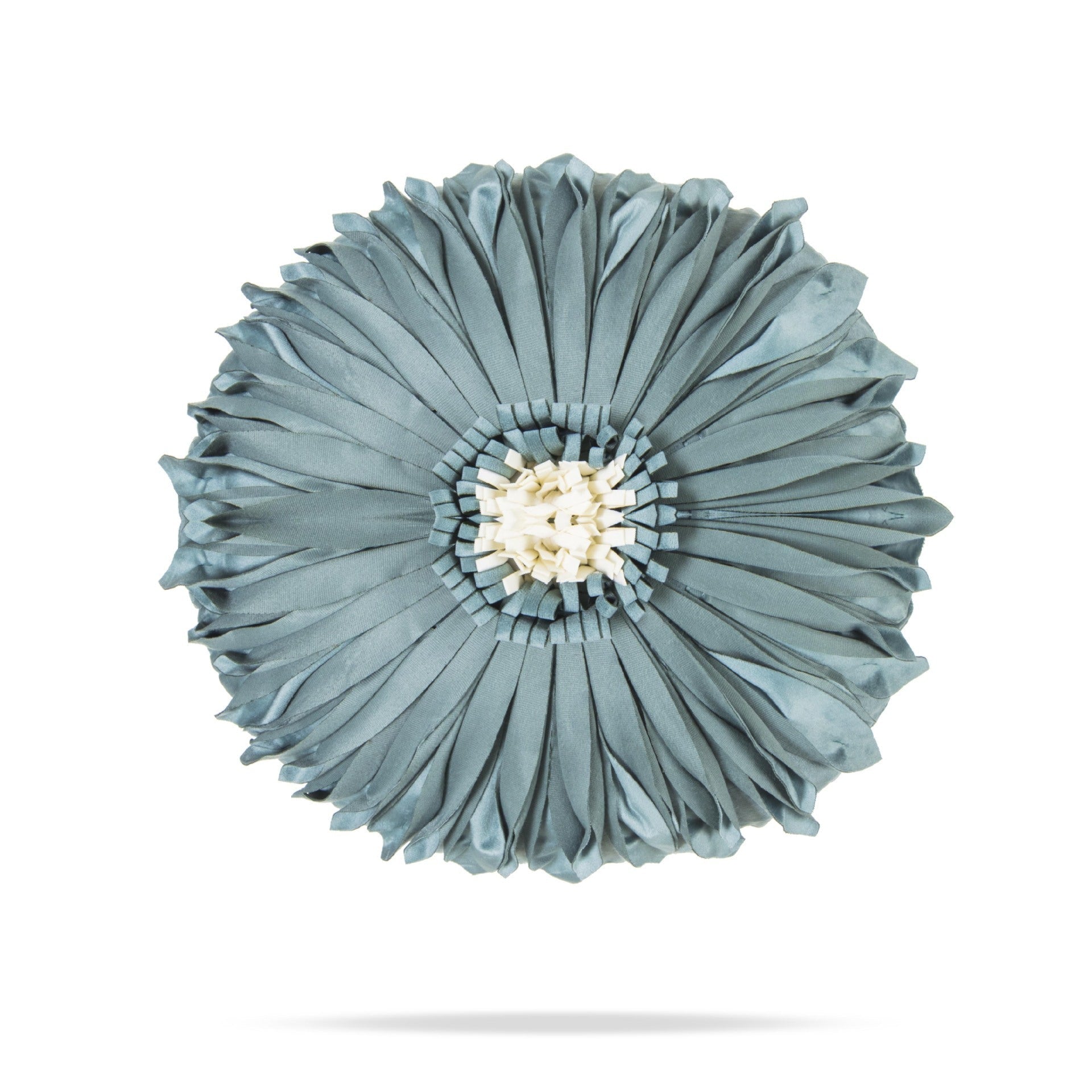 KTX-729427 Light Luxury Round Chrysanthemum Pillow Cover in Multiple Colors, Dutch Velvet with PP Cotton Filling, 45cm Diameter