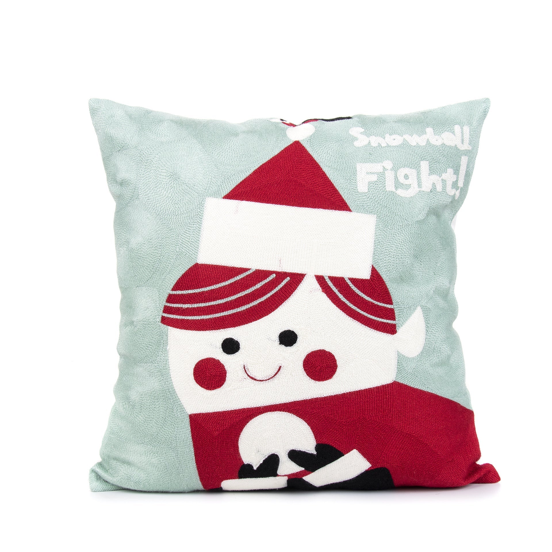 KTX-729555 Christmas Embroidery Pillow Case - 45x45cm Cotton Covers in Mixed Color Designs