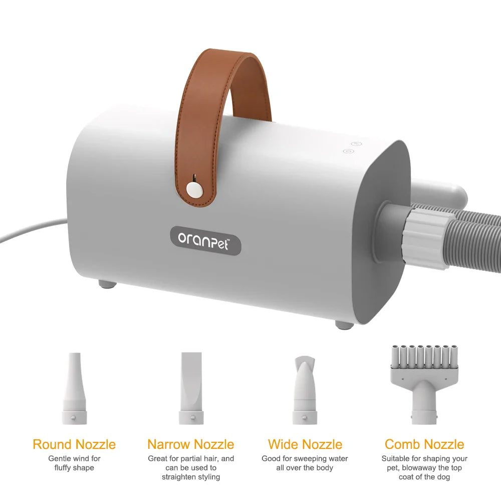 KTX-730003 Portable Pet Grooming Vacuum Cleaner with Hair Dryer Function for Dogs and Cats