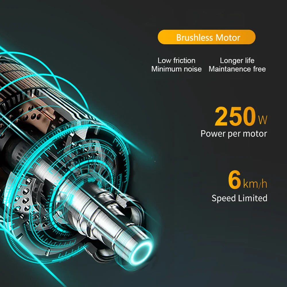 KTX-730771 Portable Aluminum Folding Electric Scooter D29A, 20km Range, 6km/h Speed, 120kg Load Capacity, Removable Battery