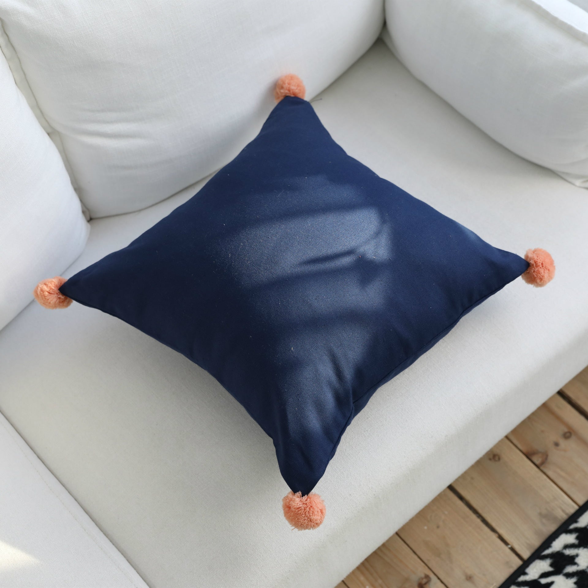 KTX-731219 Geometric Cotton Linen Waist Pillow Cover – Modern Design for Comfort and Style