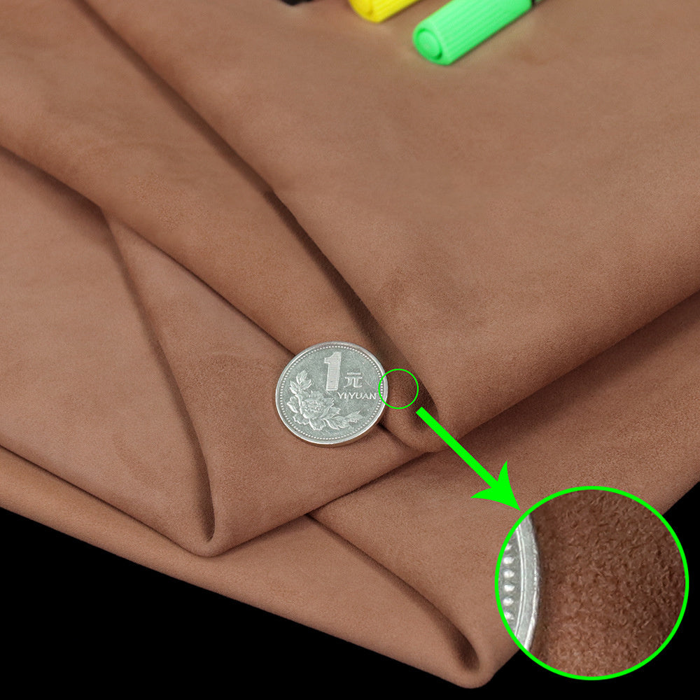 KTX-732883 Goat Suede Leather in Multiple Colors for Crafting and Upholstery (3-5 sq ft)