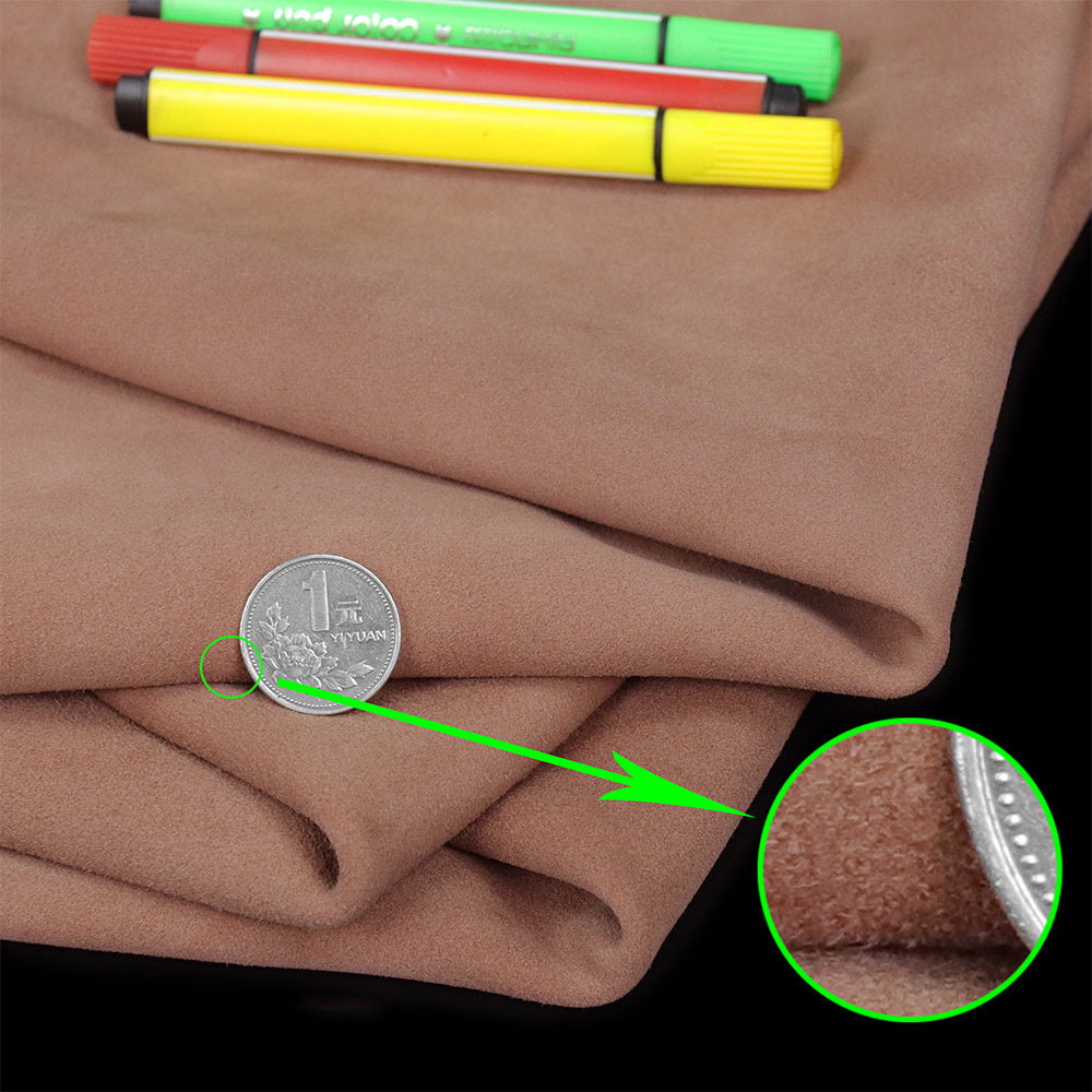 KTX-732883 Goat Suede Leather in Multiple Colors for Crafting and Upholstery (3-5 sq ft)