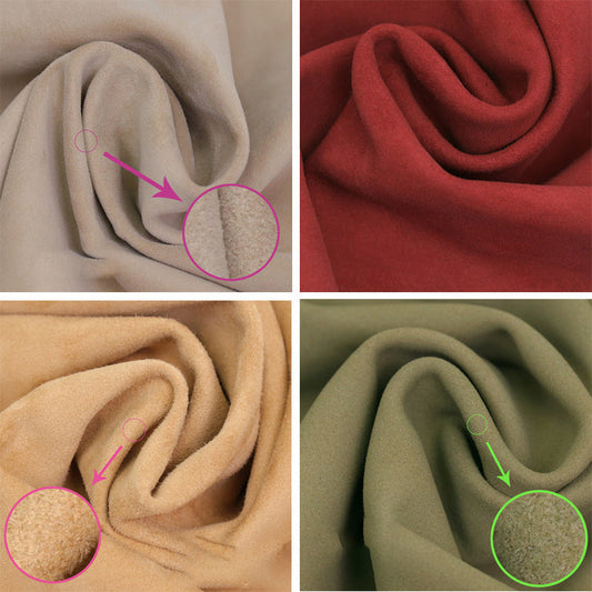 KTX-732883 Goat Suede Leather in Multiple Colors for Crafting and Upholstery (3-5 sq ft)