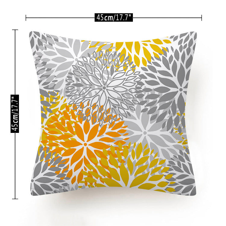 KTX-732883 Super Soft Short Fleece Decorative Cushion Cover - Minimalist Design, 45x45CM