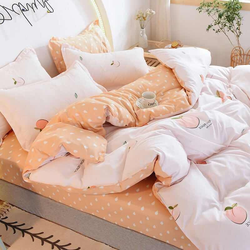 KTX-733011 Cotton Four-Piece Quilt Set for All Seasons - Available in Diverse Colors and Patterns