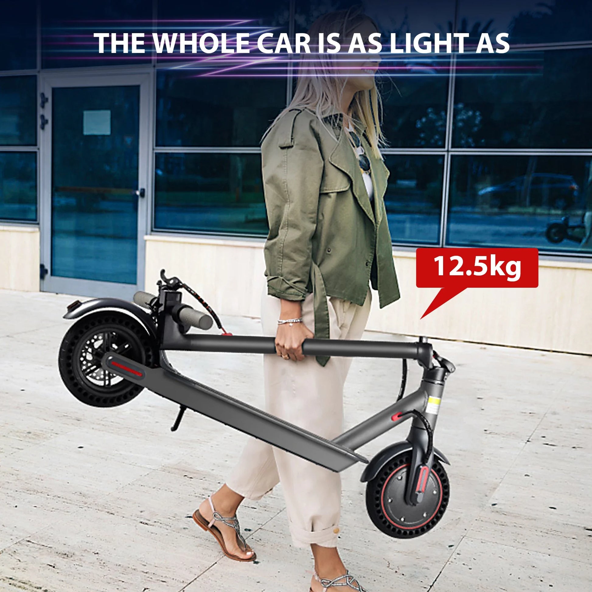 KTX-733075 ZU07 Premium Electric Scooter, 350W Motor, 10Ah Battery, 25-35km Range, Foldable Design for Adults