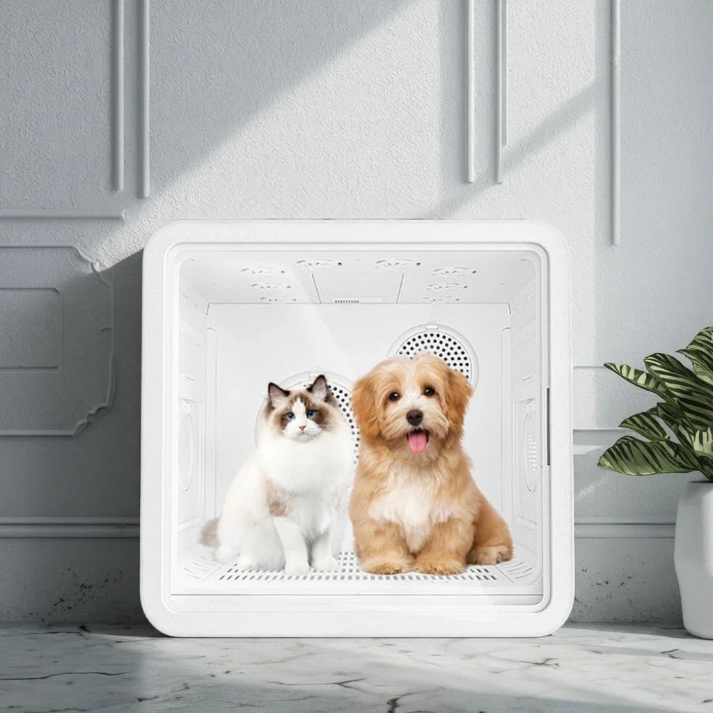 KTX-733459 Eco-Friendly Automatic Pet Hair Dryer Box for Cats and Dogs with Smart Temperature Control, 82L Capacity