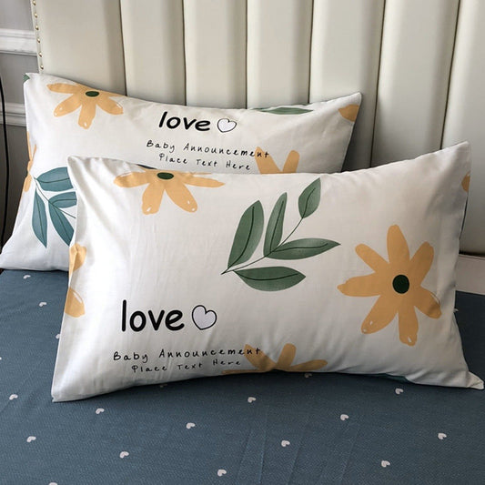 KTX-733523 Cotton Geometric Pattern 4-Piece Bedding Set for 1.8m Bed 200x230 cm