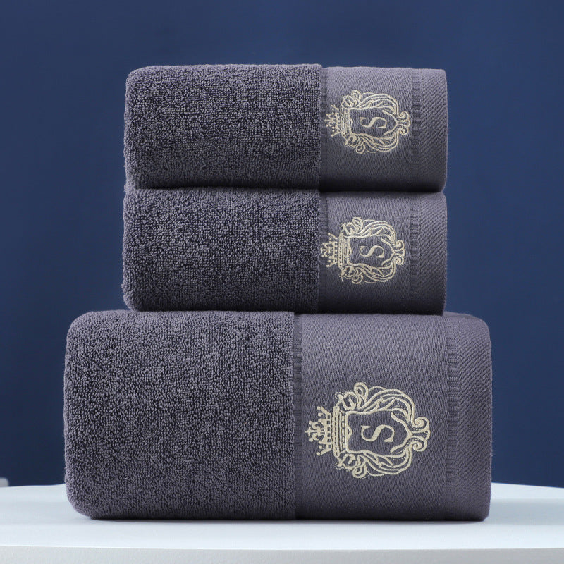 KTX-733779 Pure Cotton Three-Piece Towel Set in Various Colors
