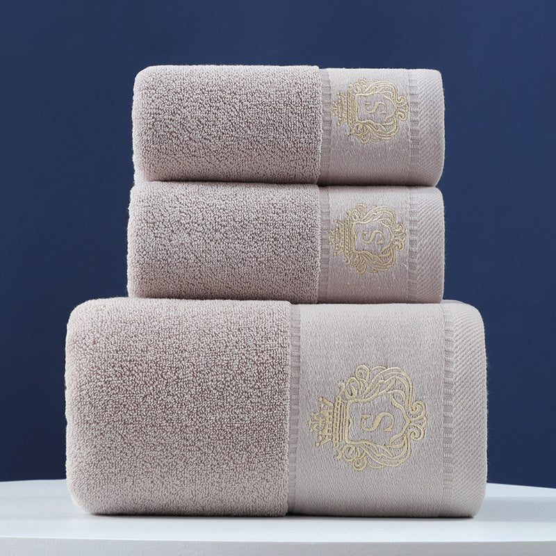 KTX-733779 Pure Cotton Three-Piece Towel Set in Various Colors