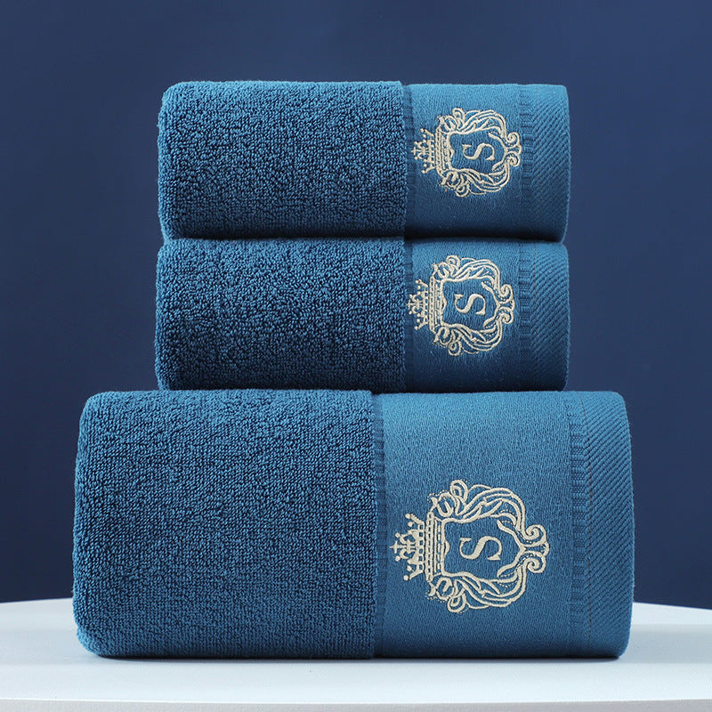 KTX-733779 Pure Cotton Three-Piece Towel Set in Various Colors