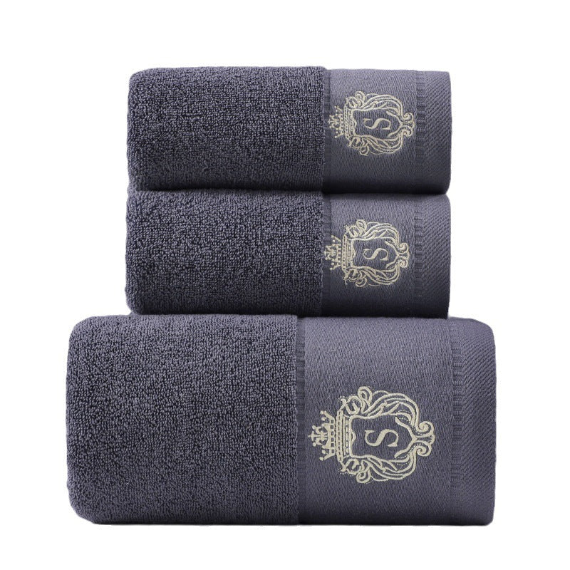 KTX-733779 Pure Cotton Three-Piece Towel Set in Various Colors