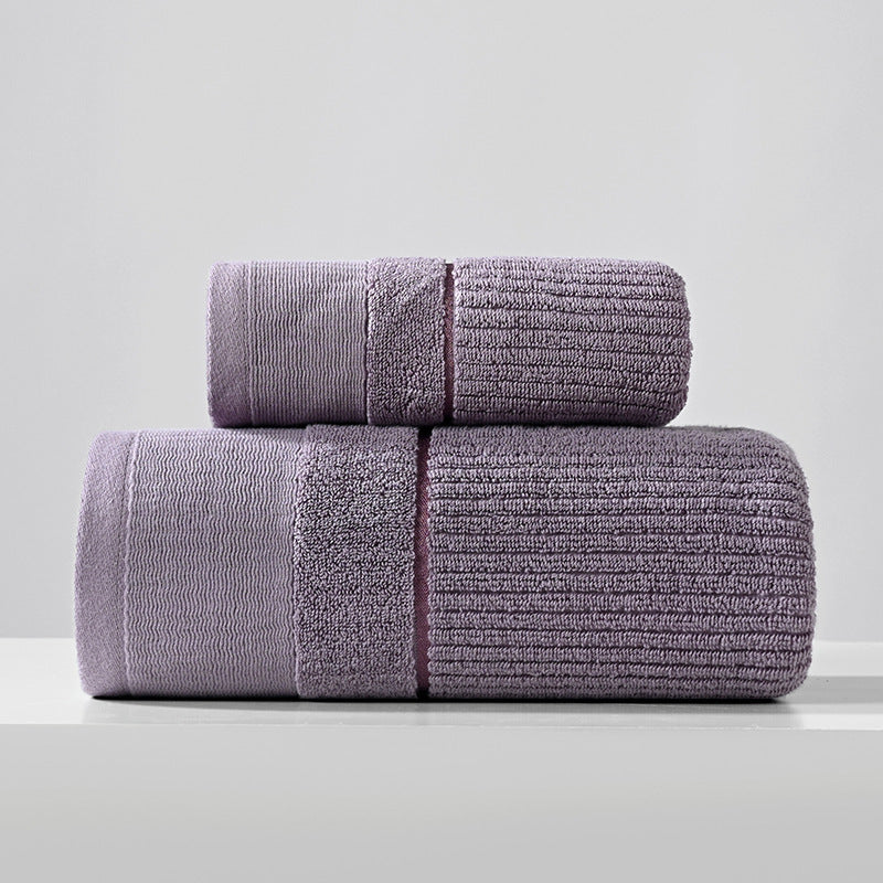 KTX-733779 Pure Cotton Three-Piece Towel Set in Various Colors