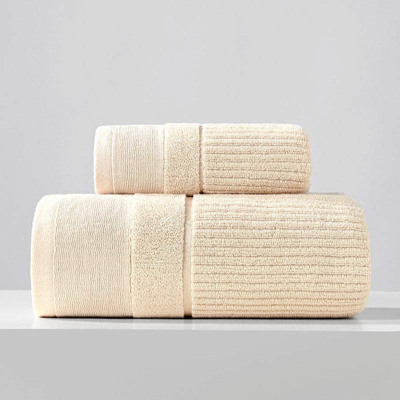 KTX-733779 Pure Cotton Three-Piece Towel Set in Various Colors