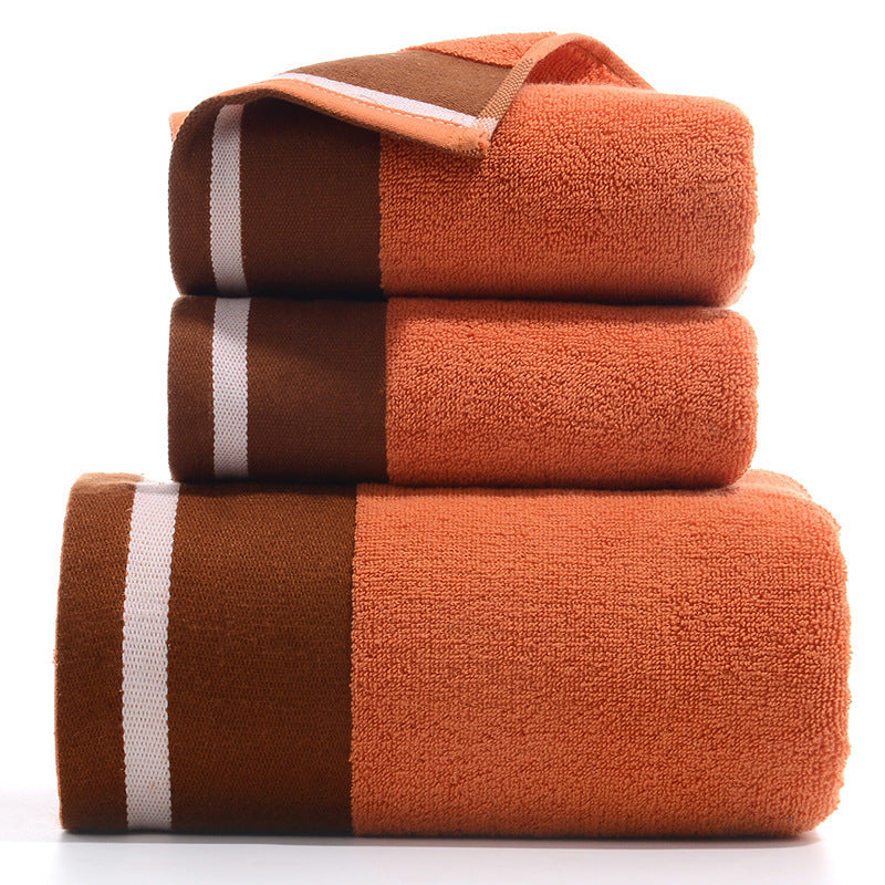 KTX-733779 Pure Cotton Three-Piece Towel Set in Various Colors